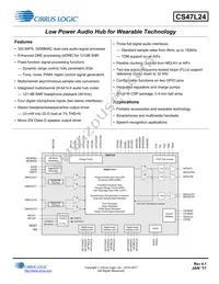 CS47L24-CWZR Datasheet Cover