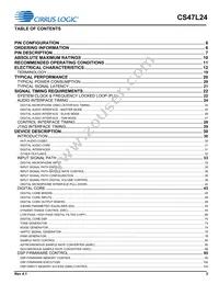 CS47L24-CWZR Datasheet Page 3