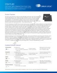 CS47L90-CWZR Datasheet Cover