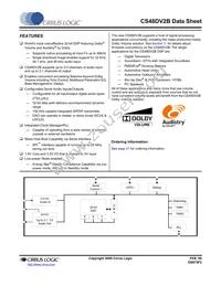 CS48DV2B-DQZR Datasheet Cover