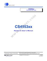 CS495313-CVZR Datasheet Cover