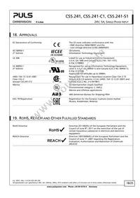 CS5.241-S1 Datasheet Page 18