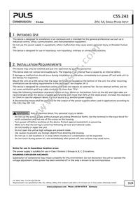 CS5.243 Datasheet Page 3