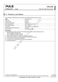 CS5.243 Datasheet Page 11