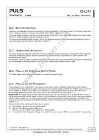 CS5.243 Datasheet Page 22