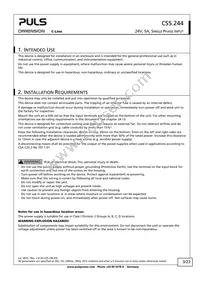 CS5.244 Datasheet Page 3