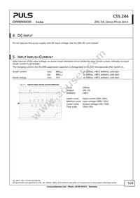 CS5.244 Datasheet Page 5