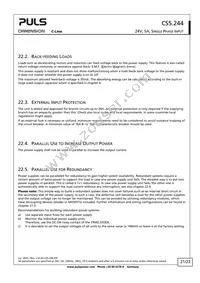 CS5.244 Datasheet Page 21