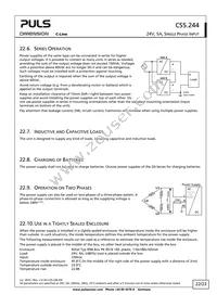 CS5.244 Datasheet Page 22