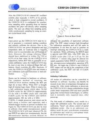 CS5016-BL16Z Datasheet Page 15