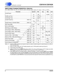 CS5102A-JLZ Datasheet Page 6