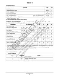CS5203-3GDPR3 Datasheet Page 2