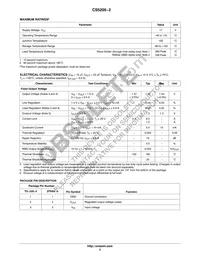 CS5205-2GT3 Datasheet Page 2