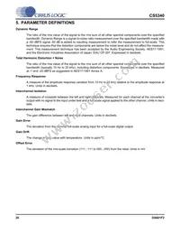 CS5340-DZZR Datasheet Page 20