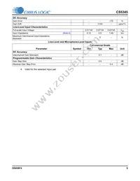 CS5345-CQZR Datasheet Page 9
