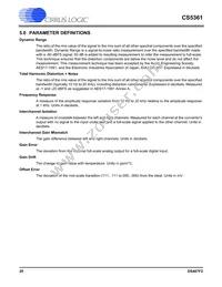 CS5361-DZZR Datasheet Page 20