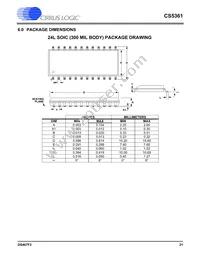 CS5361-DZZR Datasheet Page 21