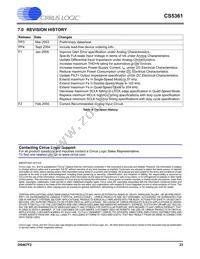 CS5361-DZZR Datasheet Page 23