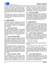 CS5372-BSZR Datasheet Page 14