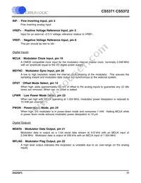 CS5372-BSZR Datasheet Page 17