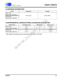 CS5372-BSZR Datasheet Page 21