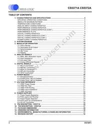 CS5372A-ISZR Datasheet Page 2