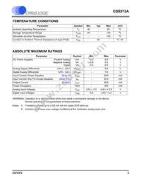CS5373A-ISZR Datasheet Page 5
