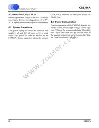 CS5376A-IQZR Datasheet Page 22
