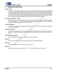 CS5381-KSZR Datasheet Page 23