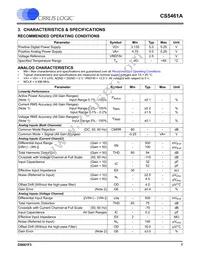 CS5461A-ISZR Datasheet Page 7