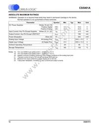 CS5461A-ISZR Datasheet Page 12