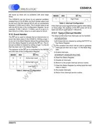 CS5461A-ISZR Datasheet Page 21