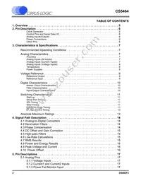 CS5464-IS Datasheet Page 2