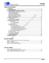 CS5466-IS Datasheet Page 2