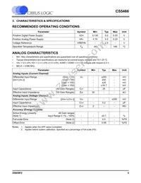 CS5466-IS Datasheet Page 5