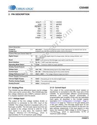 CS5490-ISZR Datasheet Page 6