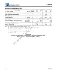 CS5490-ISZR Datasheet Page 14