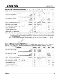 CS5508-BSZR Datasheet Page 5