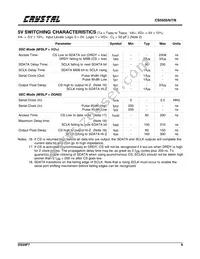 CS5508-BSZR Datasheet Page 9