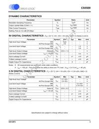 CS5509-ASZR Datasheet Page 3