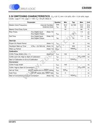 CS5509-ASZR Datasheet Page 5