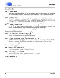 CS5509-ASZR Datasheet Page 20