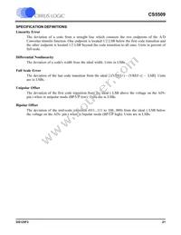 CS5509-ASZR Datasheet Page 21