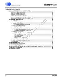 CS5512-BSZR Datasheet Page 2
