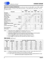 CS5526-BSZR Datasheet Page 2