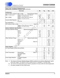 CS5526-BSZR Datasheet Page 3