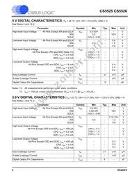 CS5526-BSZR Datasheet Page 4