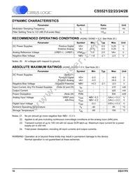CS5528-ASZR Datasheet Page 10