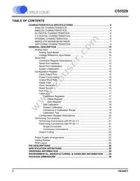 CS5529-ASZR Datasheet Page 2