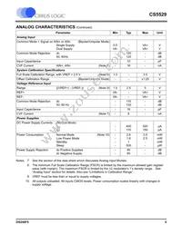 CS5529-ASZR Datasheet Page 5